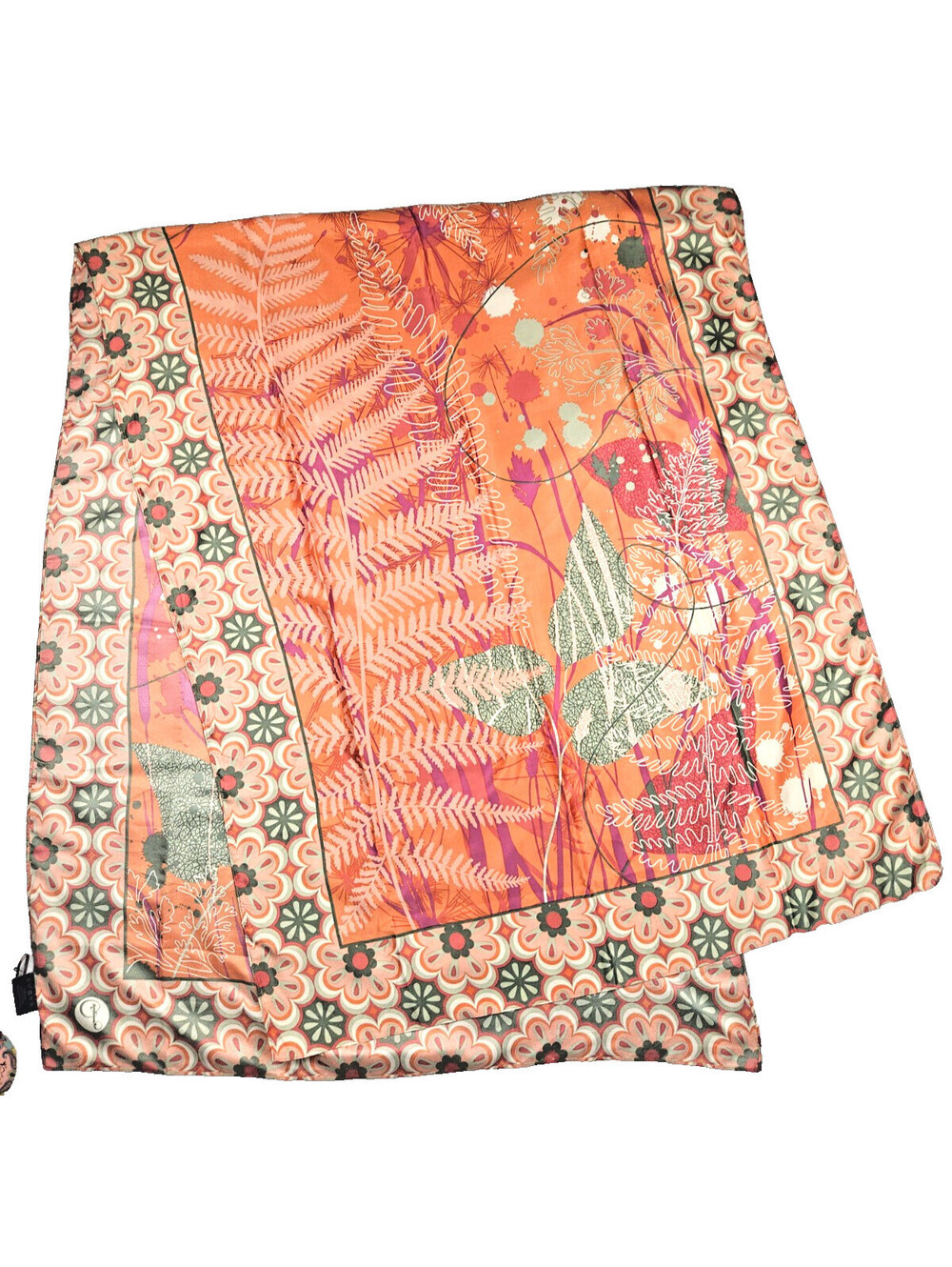 Powder Scraf Designed in Scotland Bohemian Paisley Pattern 31 Inches x 77 Inches